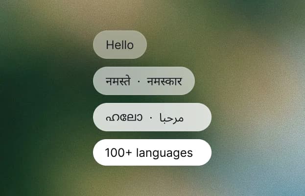 Multilingual support illustration